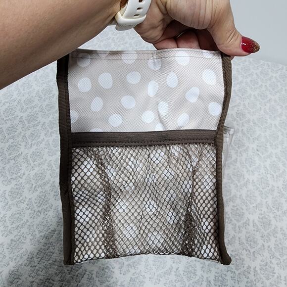 Thirty One Keep it Caddy Mini Organizer Tote Lotsa Dots - Picture 5 of 5